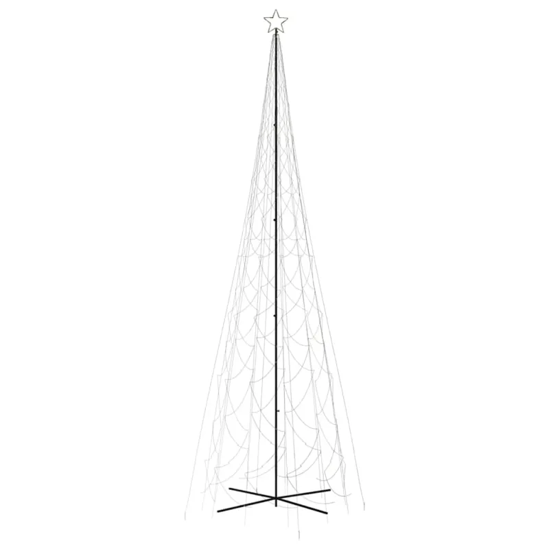 Kalėdų eglutė, 230x800cm, kūgio formos, 3000 šiltų baltų LED
