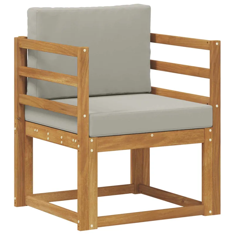 Lauko sofa Tvirta akacijos mediena ir poliesteris