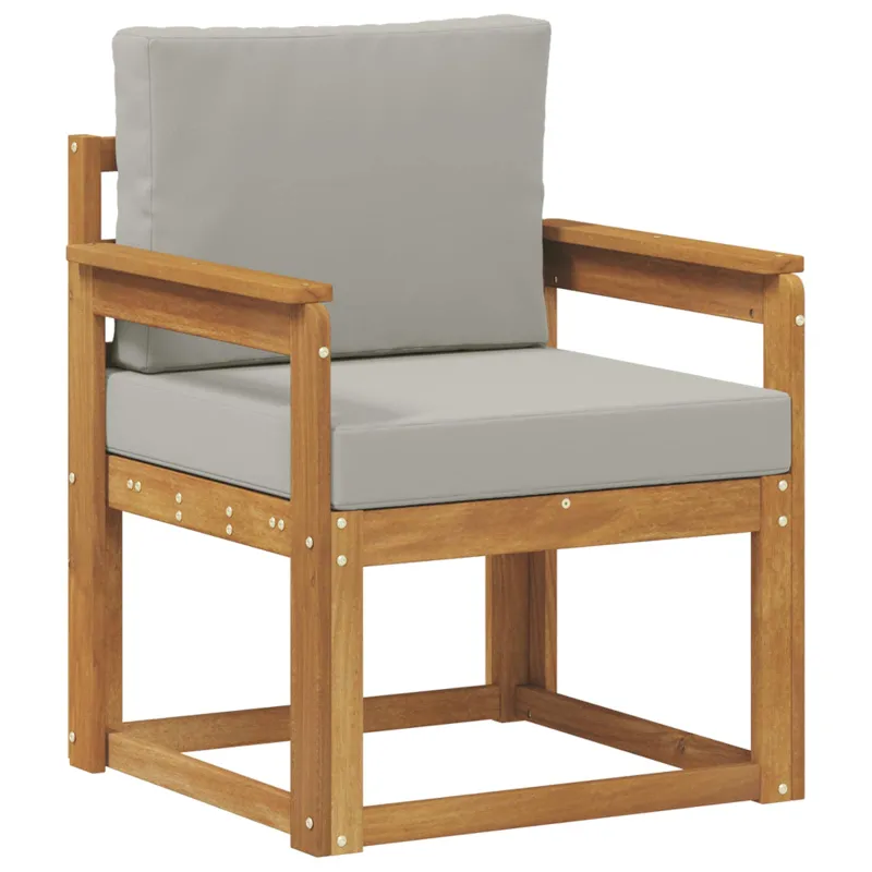Lauko sofa Tvirta akacijos mediena ir poliesteris