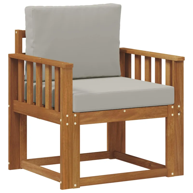 Lauko sofa Tvirta akacijos mediena ir poliesteris