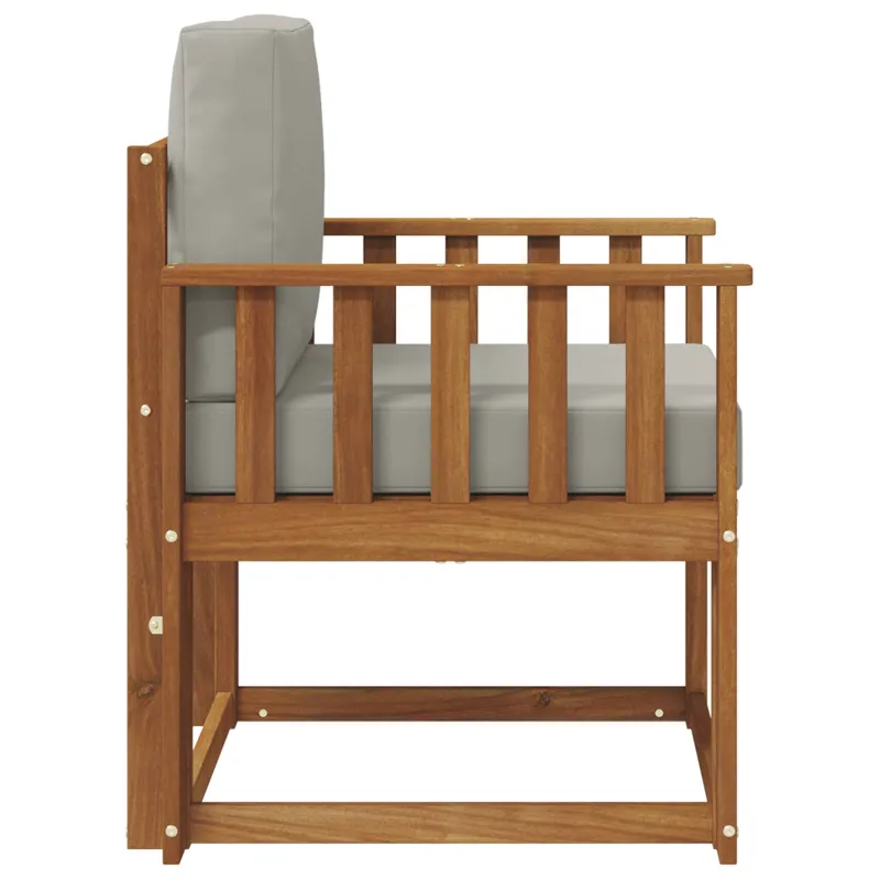Lauko sofa Tvirta akacijos mediena ir poliesteris