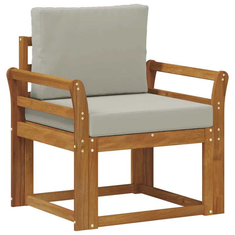 Lauko sofa Tvirta akacijos mediena ir poliesteris