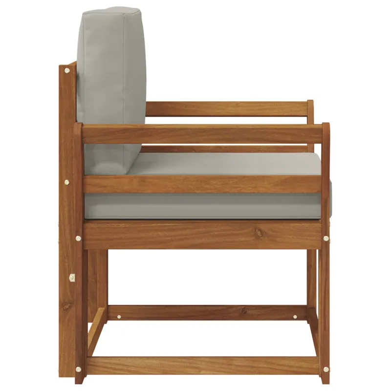 Lauko sofa Tvirta akacijos mediena ir poliesteris