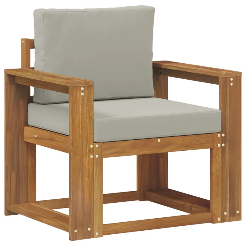 Lauko sofa Tvirta akacijos mediena ir poliesteris