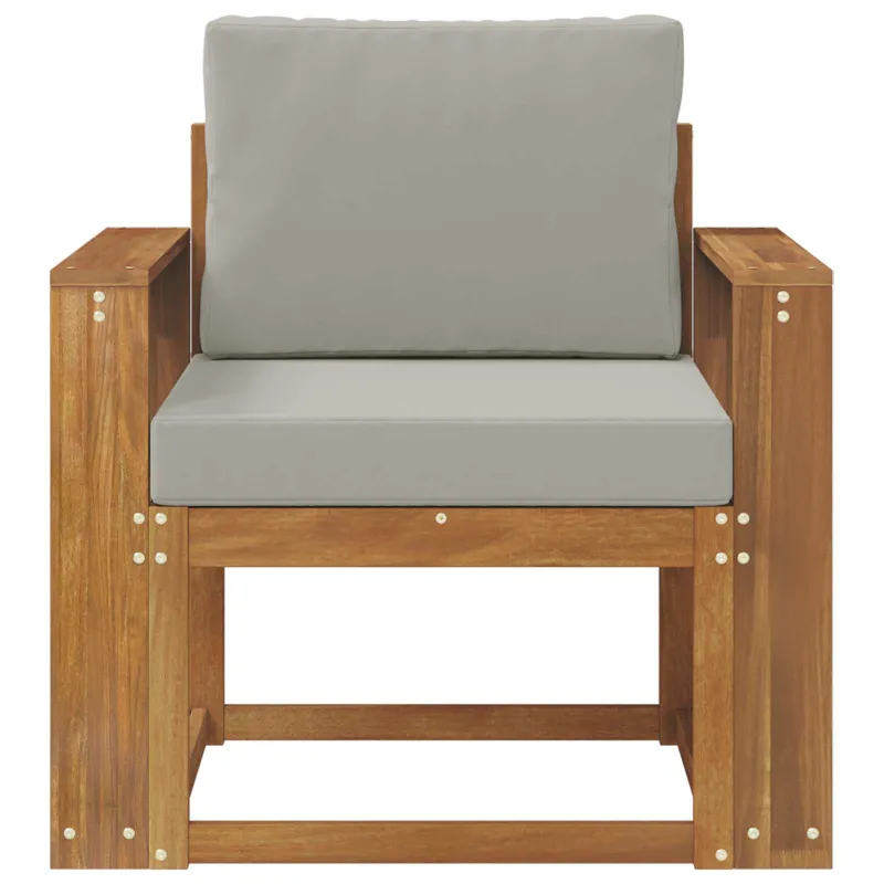 Lauko sofa Tvirta akacijos mediena ir poliesteris