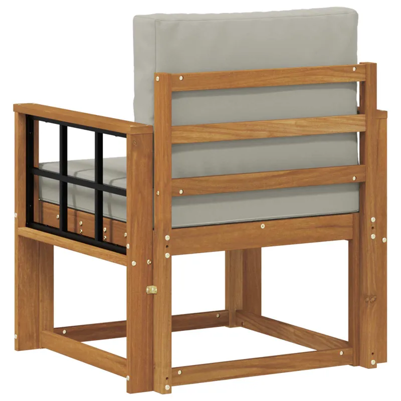 Lauko sofa Tvirta akacijos mediena ir poliesteris