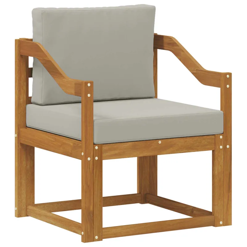 Lauko sofa Tvirta akacijos mediena ir poliesteris