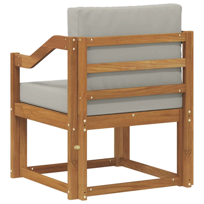 Lauko sofa Tvirta akacijos mediena ir poliesteris