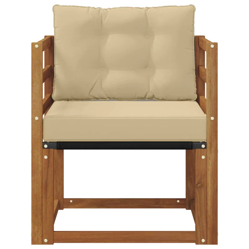 Lauko sofa Kietos akacijos mediena Natūrali