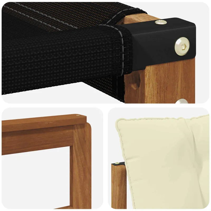 Lauko sofa Kietasis akacijos medis ir Textilene