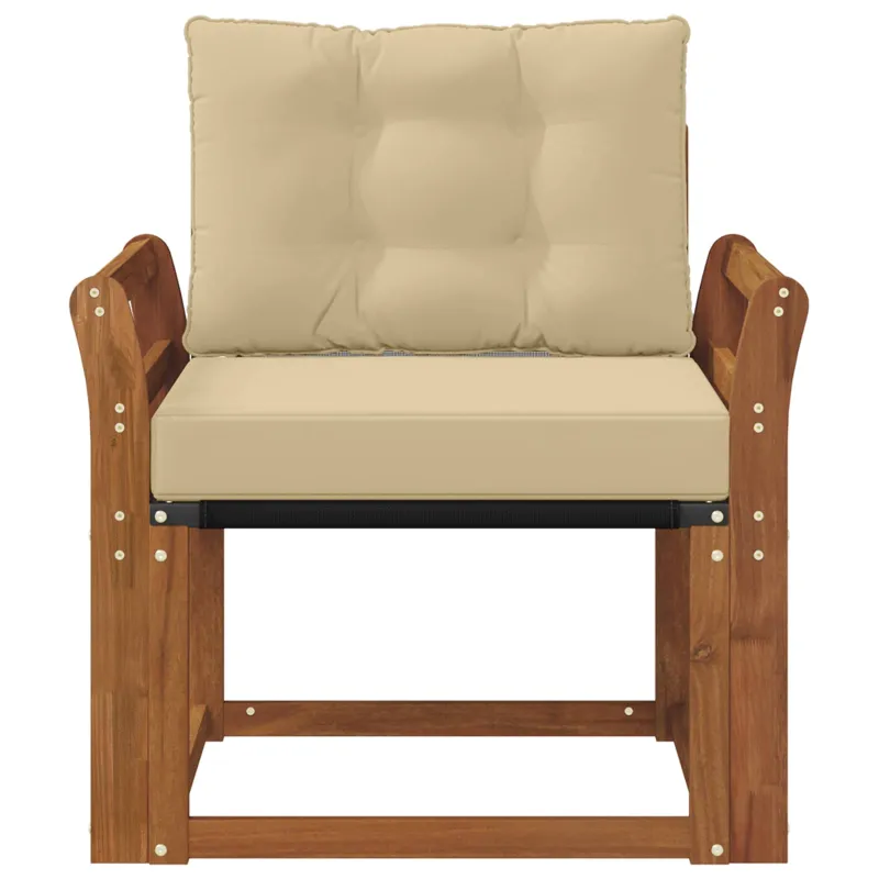 Lauko sofa Kietos akacijos mediena Natūrali