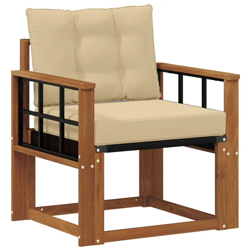 Lauko sofa Kietos akacijos mediena Natūrali