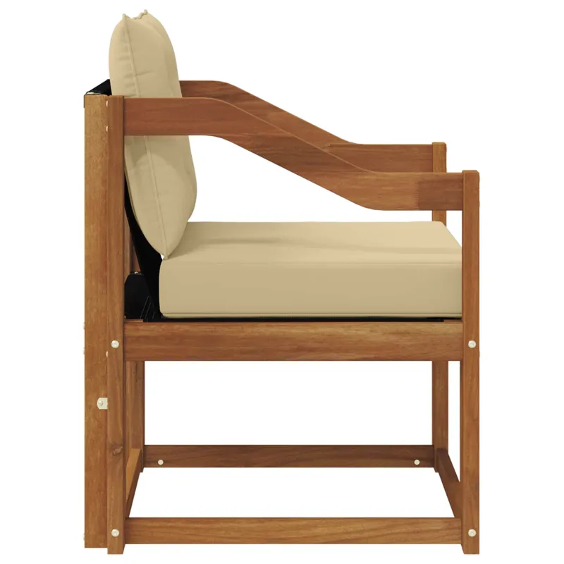 Lauko sofa Kietos akacijos mediena Natūrali