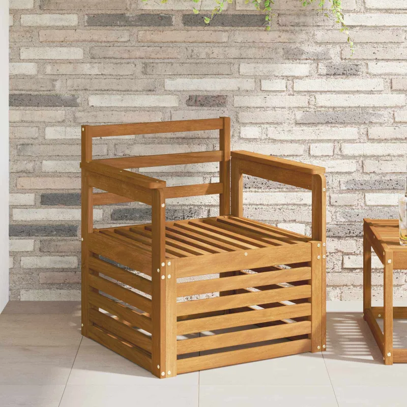 Lauko sofa Kietos akacijos mediena Natūrali