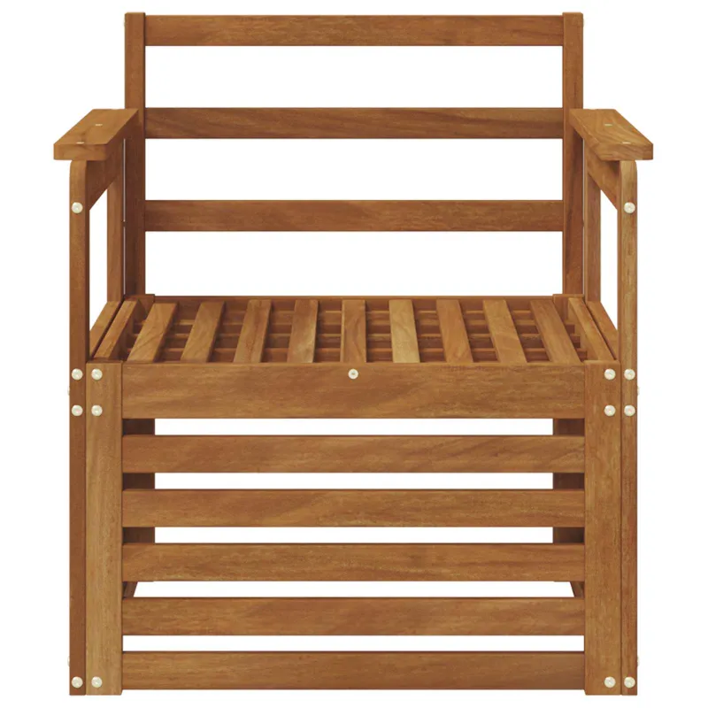 Lauko sofa Kietos akacijos mediena Natūrali