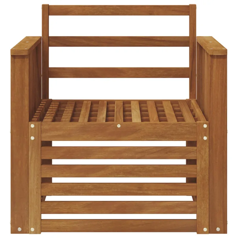 Lauko sofa Kietos akacijos mediena Natūrali