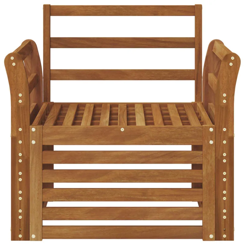 Lauko sofa Kietos akacijos mediena Natūrali