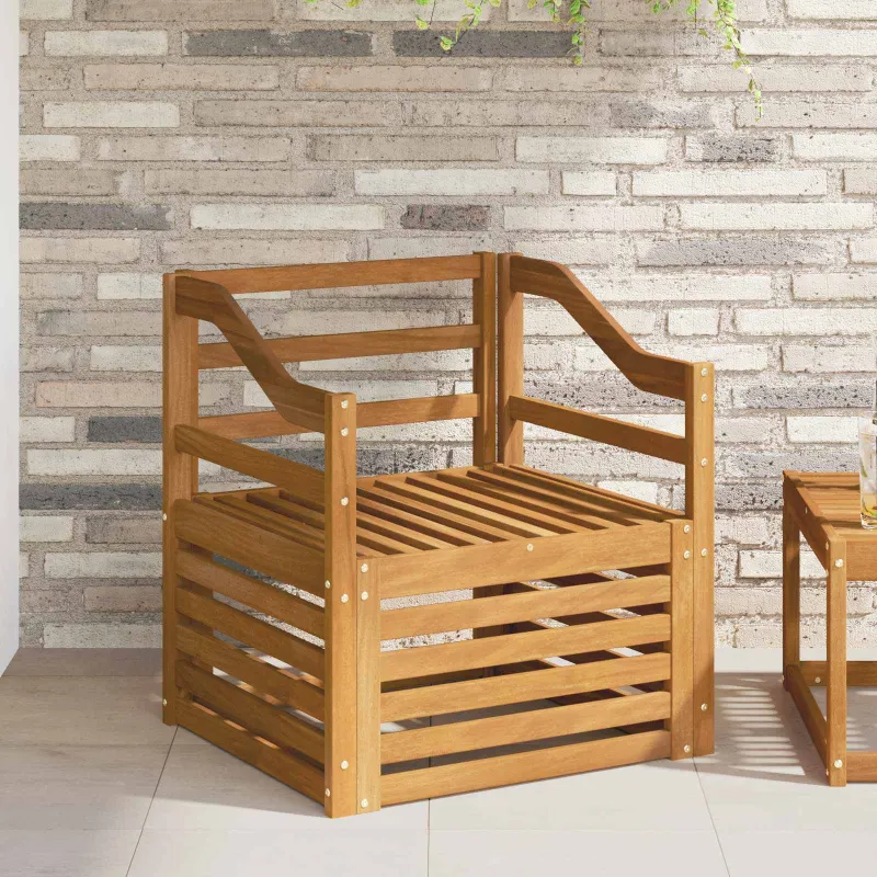 Lauko sofa Kietos akacijos mediena Natūrali