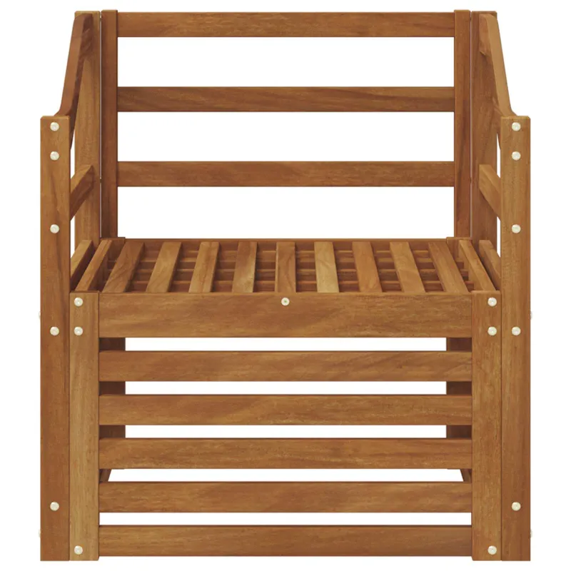 Lauko sofa Kietos akacijos mediena Natūrali