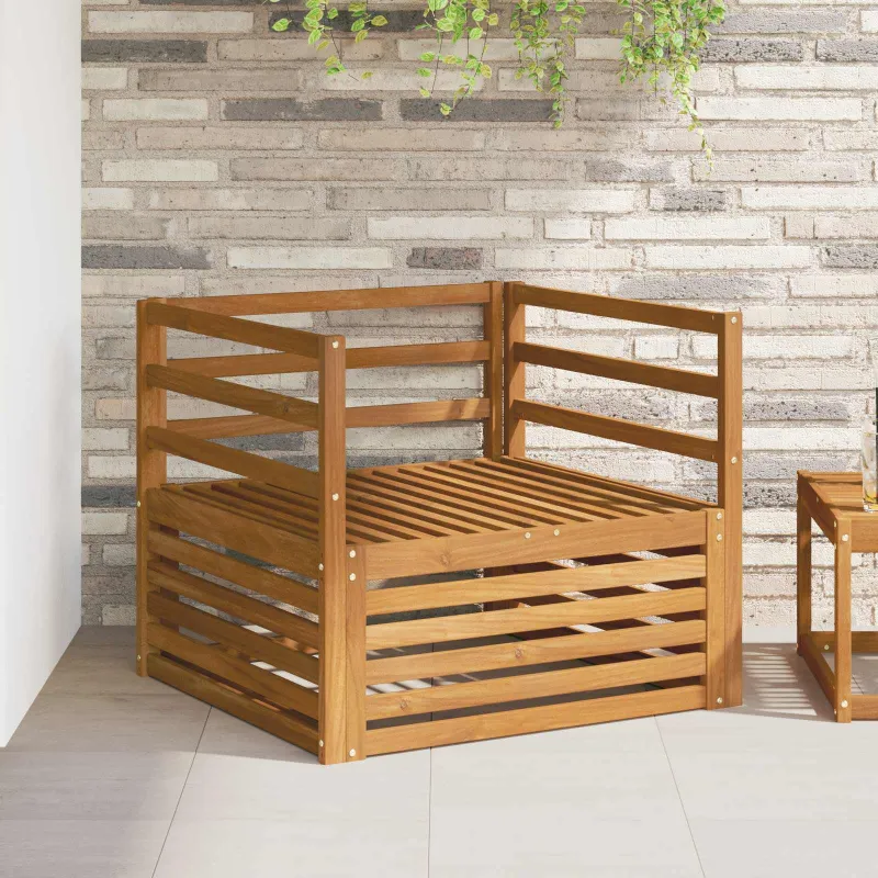 2 Vienetas Lauko sofa Natūrali