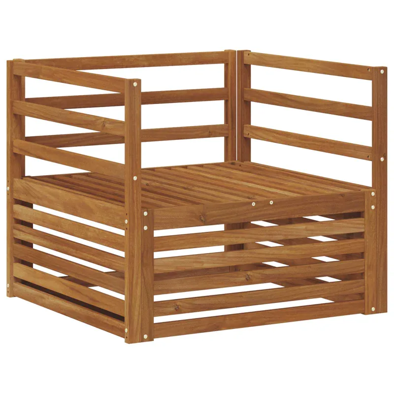 2 Vienetas Lauko sofa Natūrali