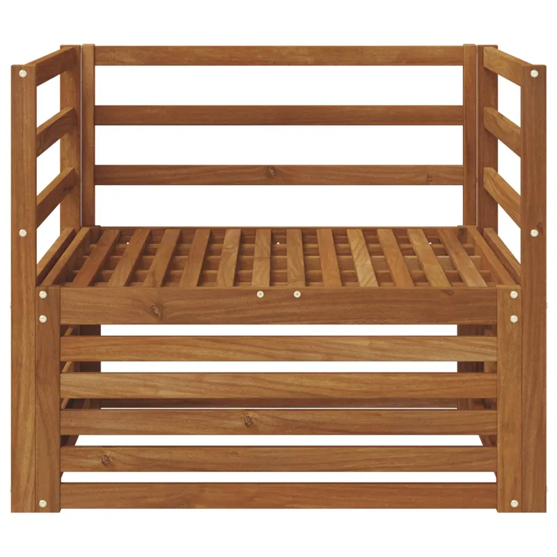 2 Vienetas Lauko sofa Natūrali