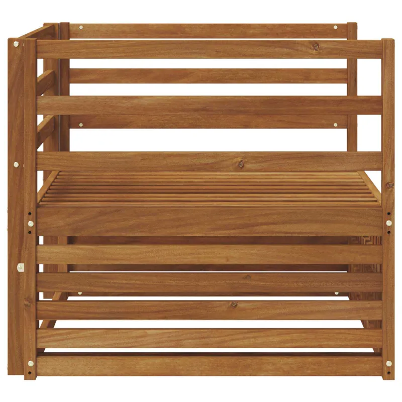 2 Vienetas Lauko sofa Natūrali