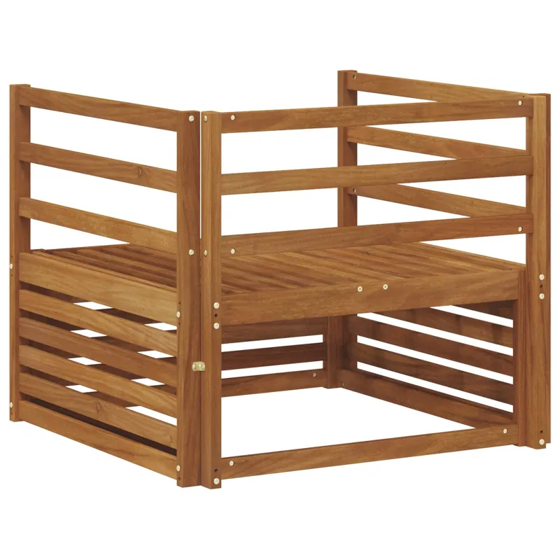 2 Vienetas Lauko sofa Natūrali