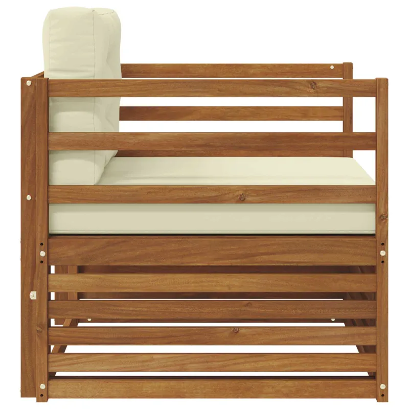 Lauko sofa Tvirta akacijos mediena ir poliesteris