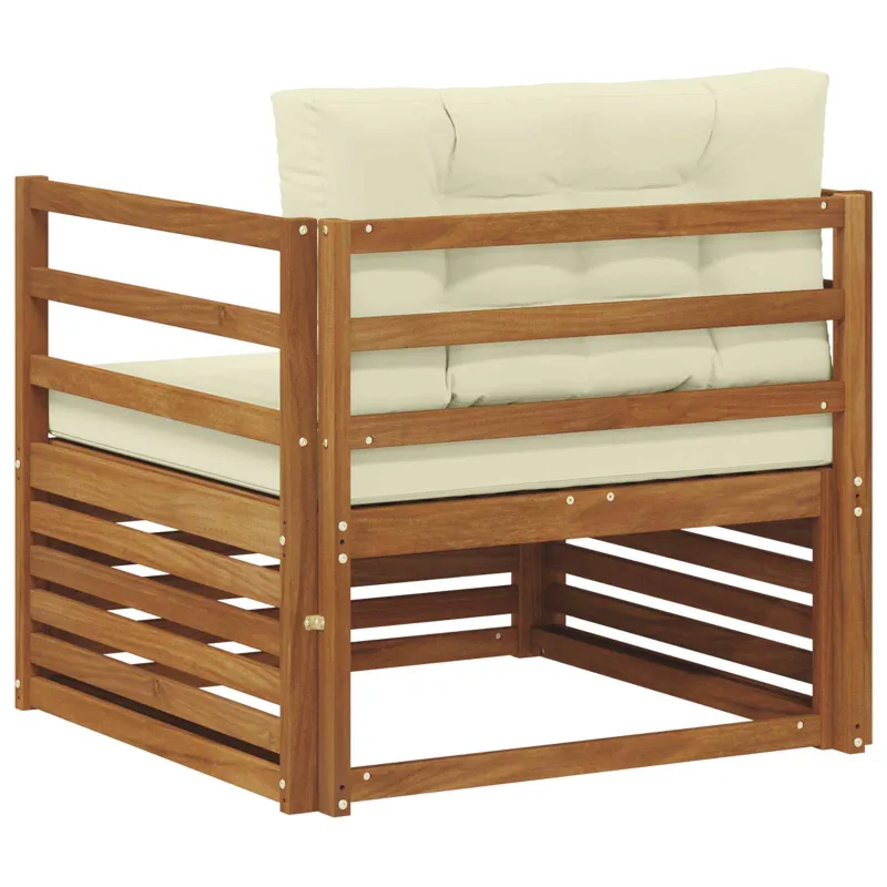 Lauko sofa Tvirta akacijos mediena ir poliesteris