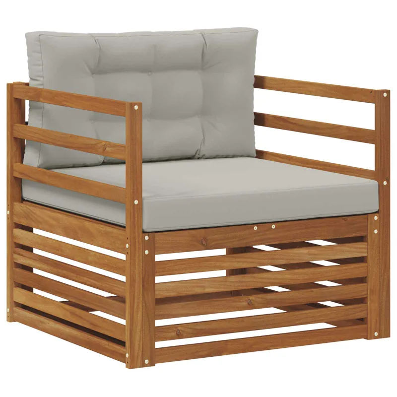 Lauko sofa Tvirta akacijos mediena ir poliesteris