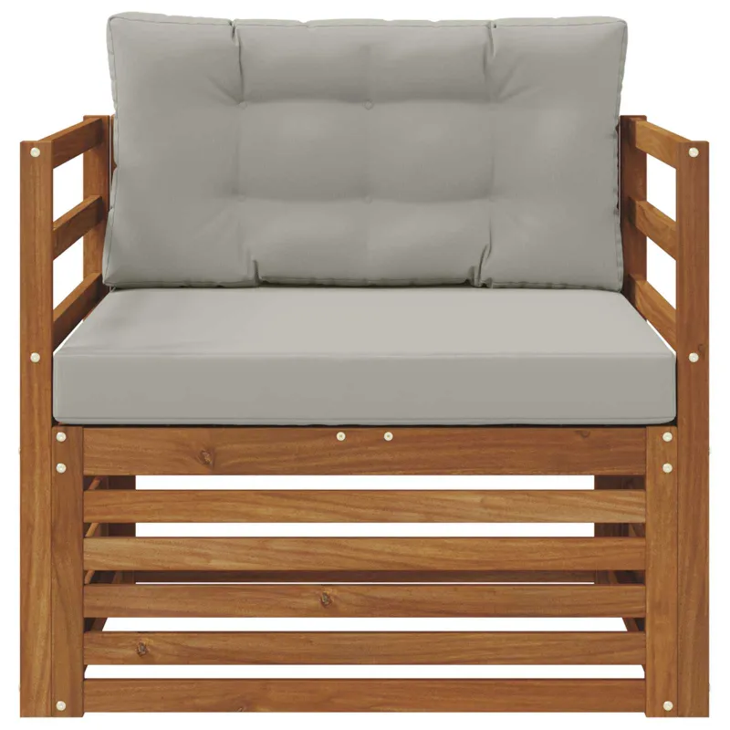 Lauko sofa Tvirta akacijos mediena ir poliesteris