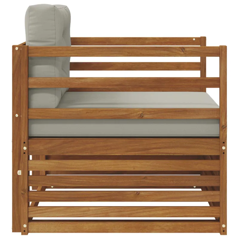 Lauko sofa Tvirta akacijos mediena ir poliesteris