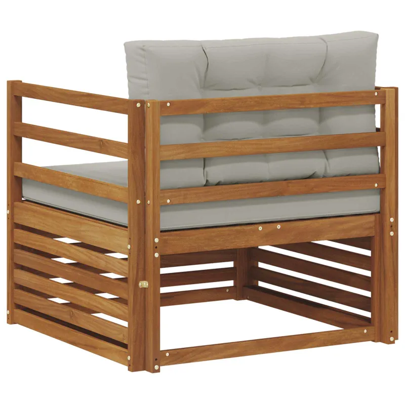 Lauko sofa Tvirta akacijos mediena ir poliesteris