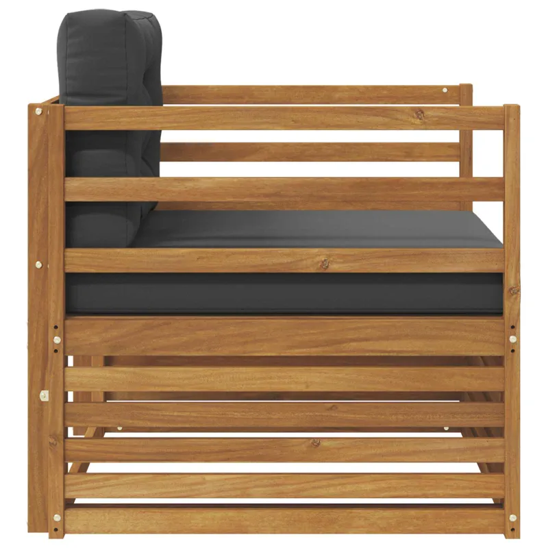 Lauko sofa Tvirta akacijos mediena ir poliesteris