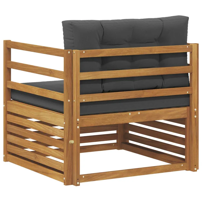 Lauko sofa Tvirta akacijos mediena ir poliesteris