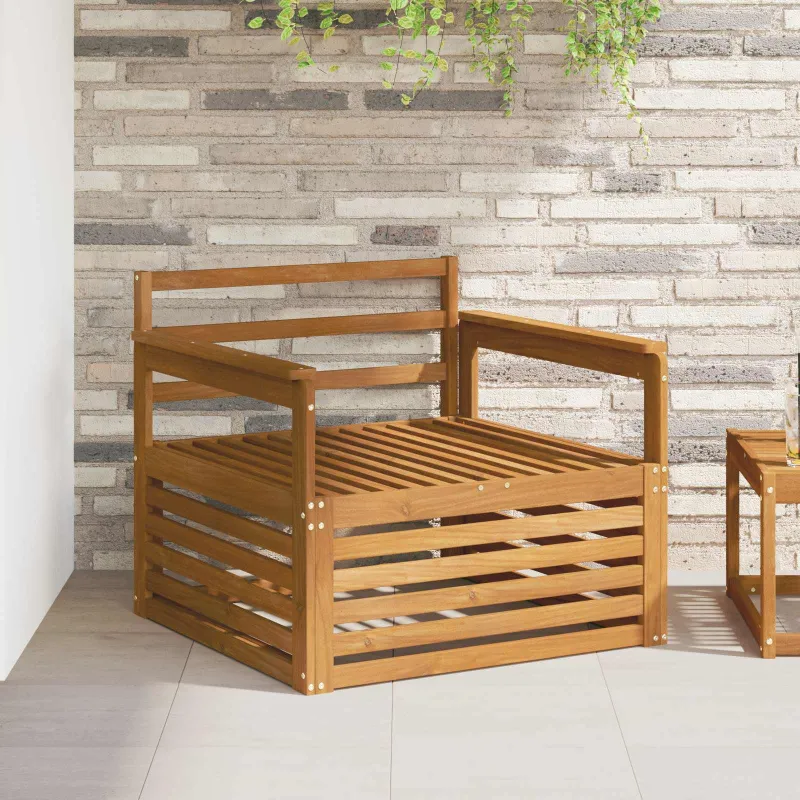 2 Vienetas Lauko sofa Natūrali