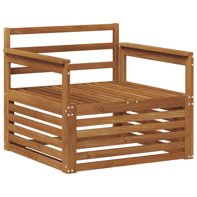 2 Vienetas Lauko sofa Natūrali