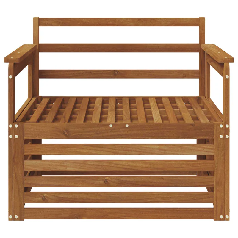 2 Vienetas Lauko sofa Natūrali