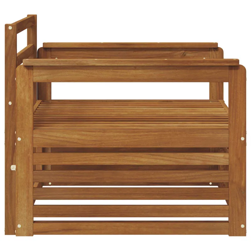 2 Vienetas Lauko sofa Natūrali