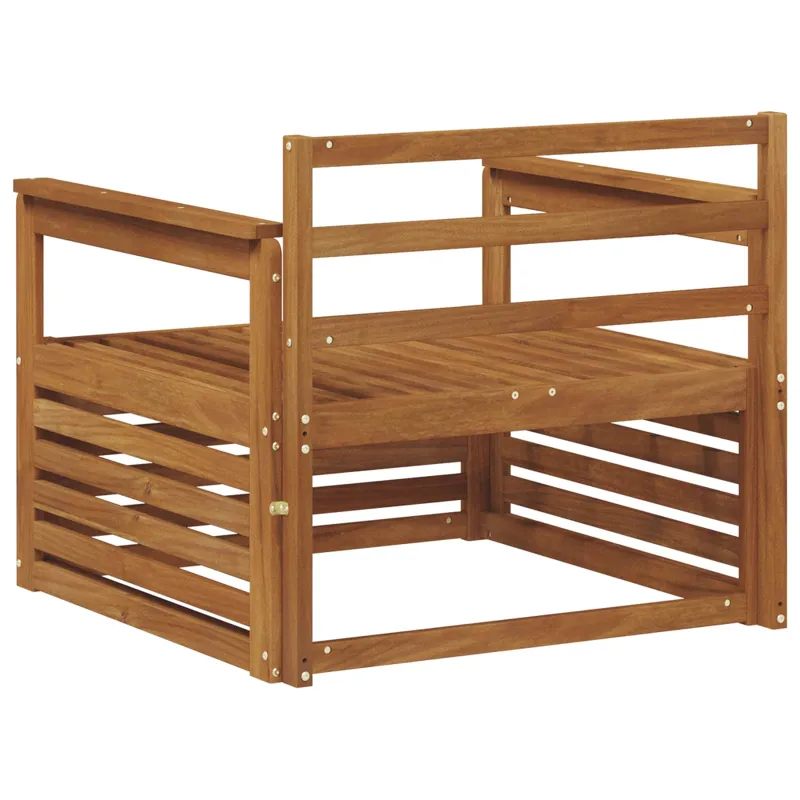 2 Vienetas Lauko sofa Natūrali