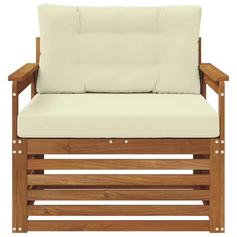 Lauko sofa Tvirta akacijos mediena ir poliesteris