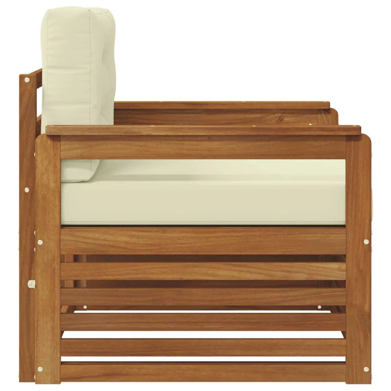 Lauko sofa Tvirta akacijos mediena ir poliesteris