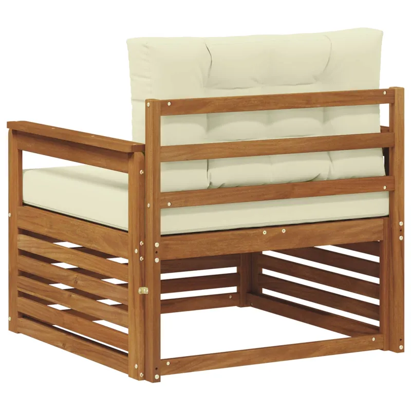 Lauko sofa Tvirta akacijos mediena ir poliesteris