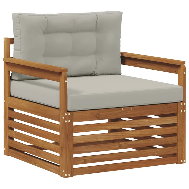 Lauko sofa Tvirta akacijos mediena ir poliesteris