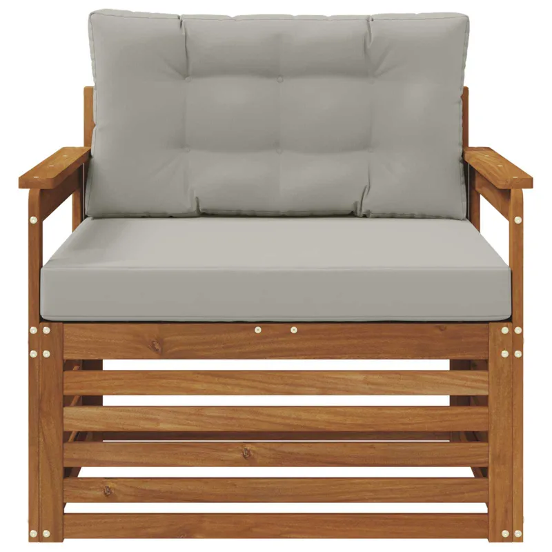 Lauko sofa Tvirta akacijos mediena ir poliesteris
