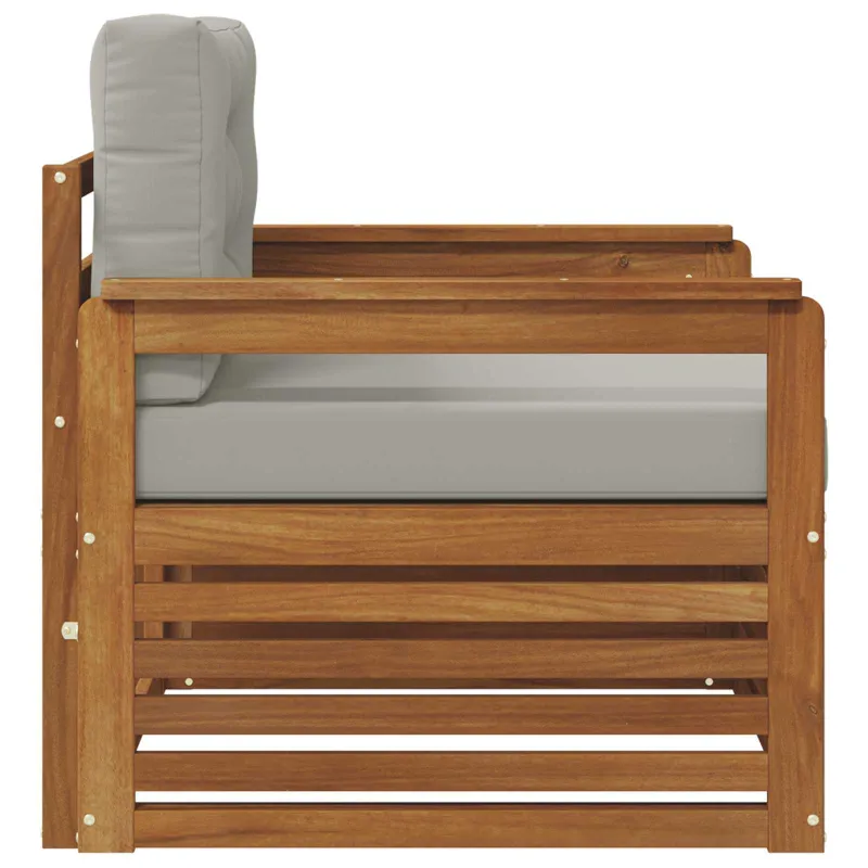 Lauko sofa Tvirta akacijos mediena ir poliesteris