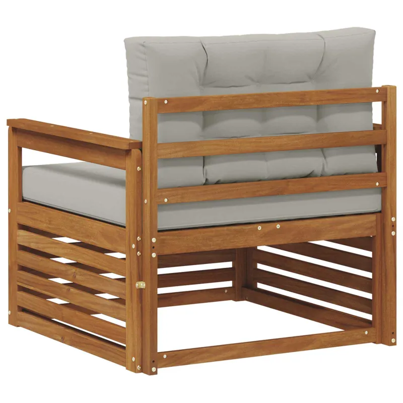Lauko sofa Tvirta akacijos mediena ir poliesteris