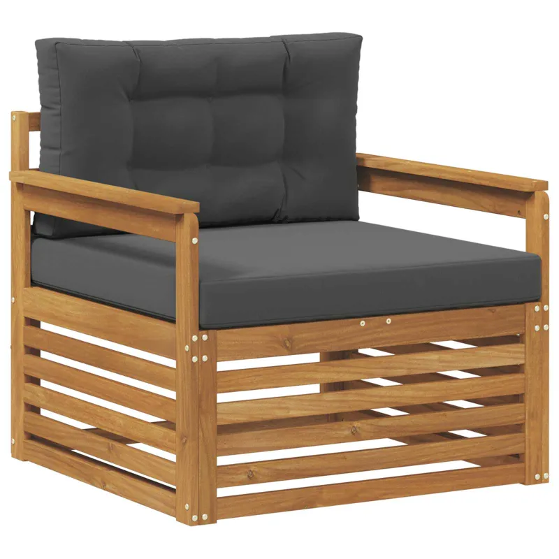 Lauko sofa Tvirta akacijos mediena ir poliesteris