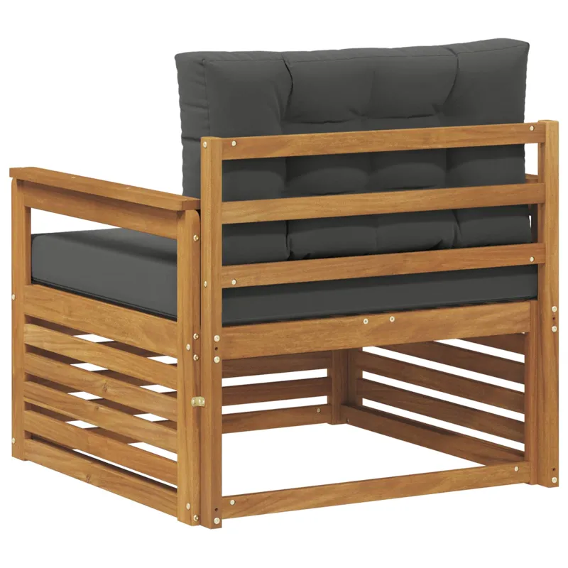 Lauko sofa Tvirta akacijos mediena ir poliesteris